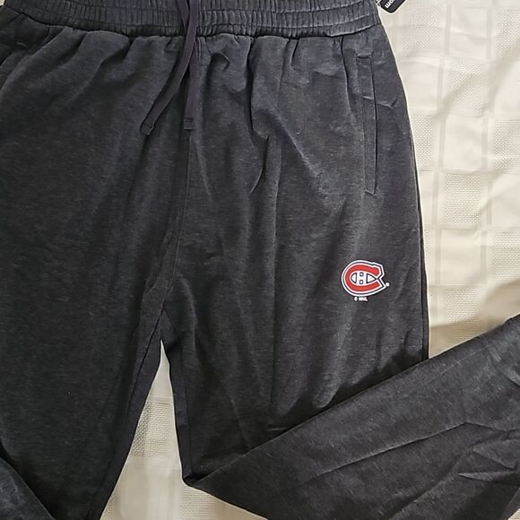 NHL Men's Canadian Montreal Logo Sweatpants Gray 2XL - Picture 14 of 16